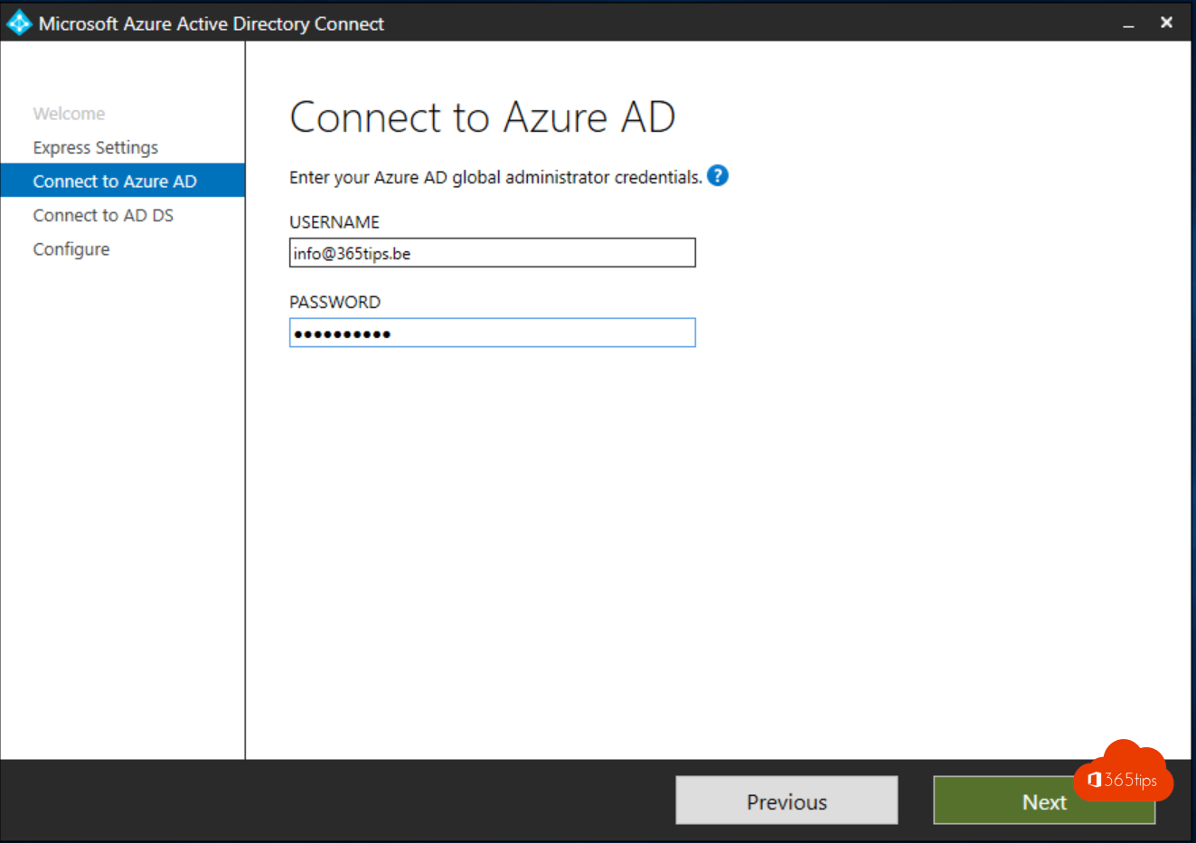 How to install and activate Azure AD connect for Microsoft Office 365?