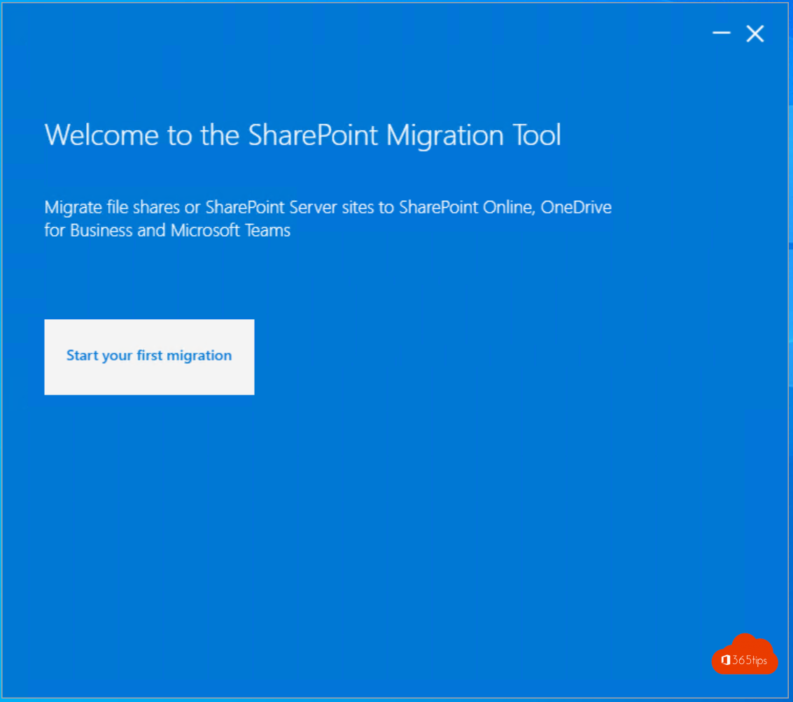 This is how to migrate with the SharePoint migration tool