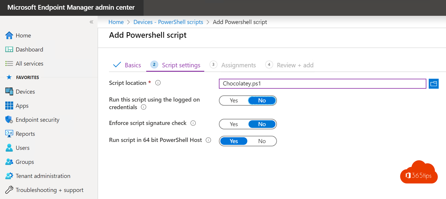 microsoft endpoint manager assignment status pending