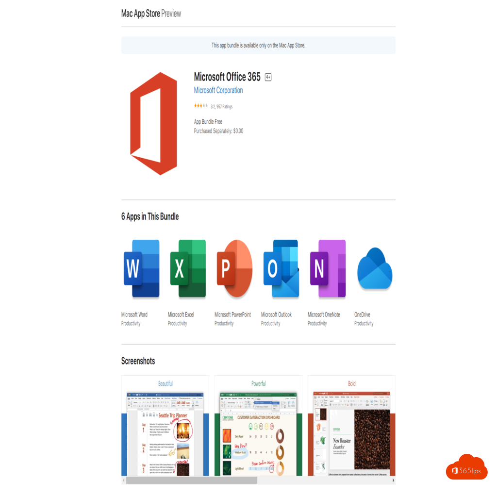 is outlook for mac sold separately from microsoft office