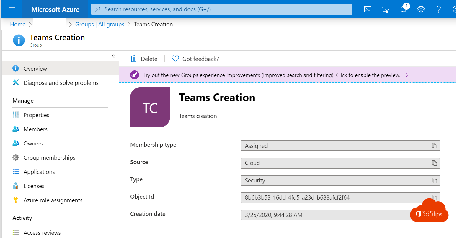 Tutorial: How to prevent the creation of new Microsoft Teams ?