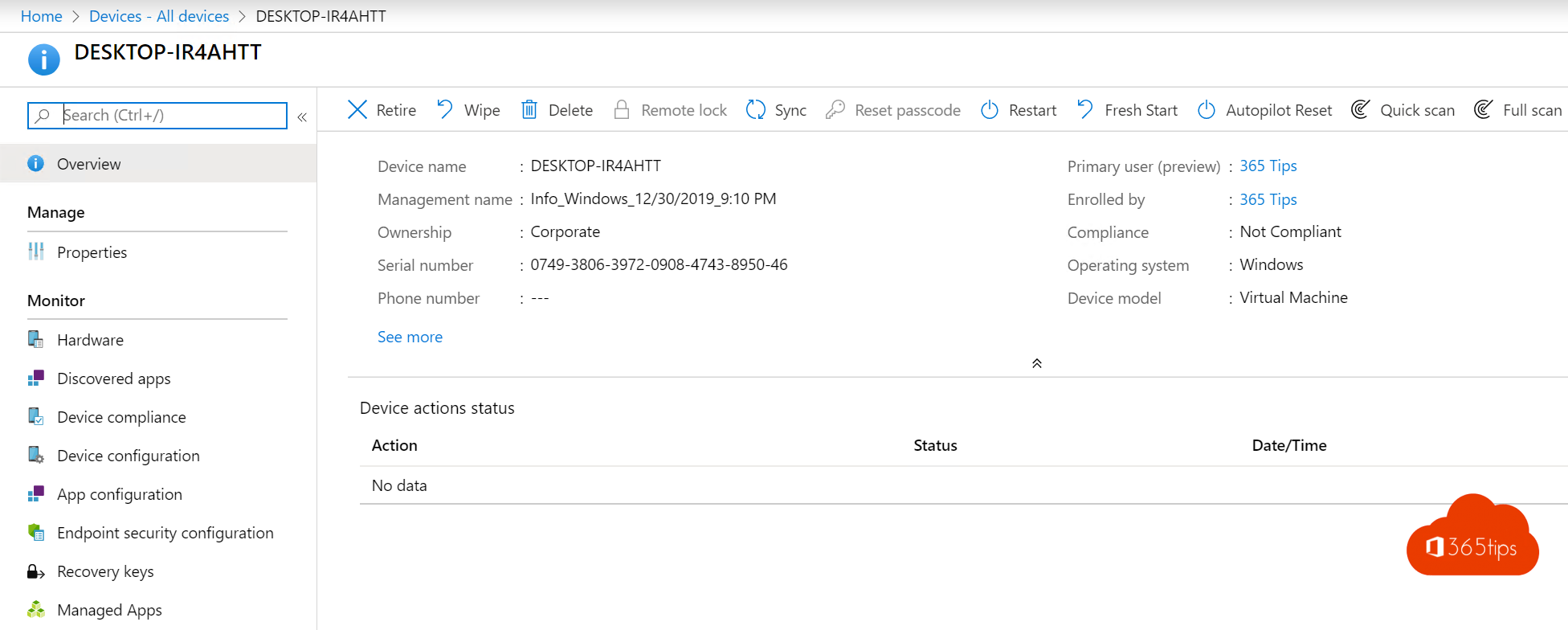 How to reset a Windows 11 device in Windows Autopilot thanks to Microsoft Intune