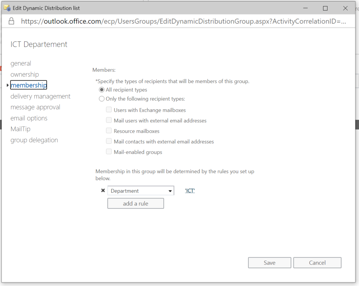 How to create dynamic distribution groups in Exchange Online