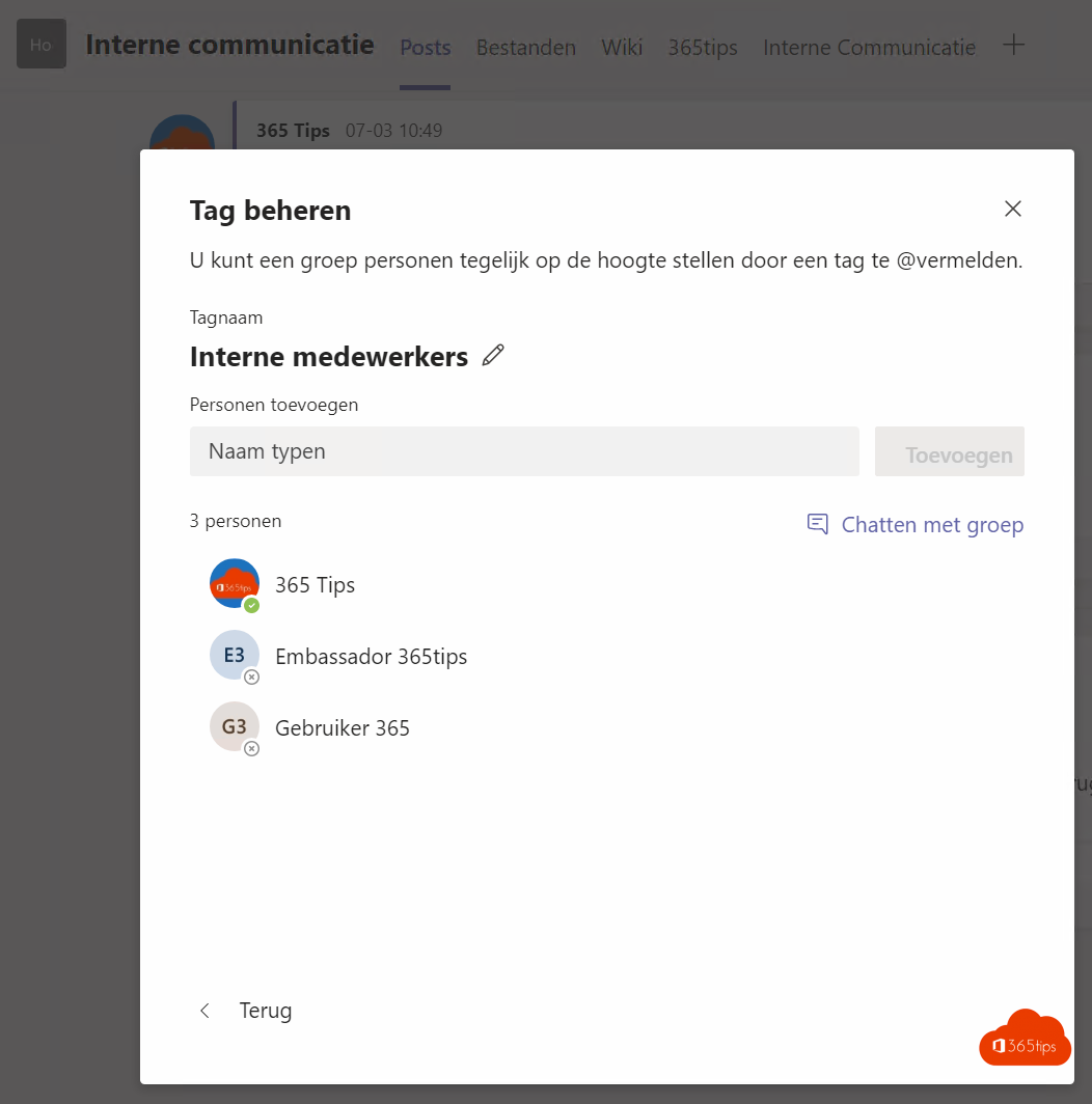 Microsoft Teams Tags inrichten en gebruiken + FAQ