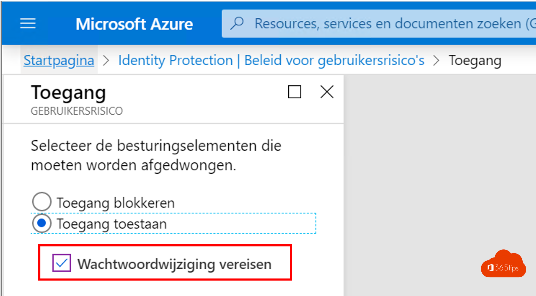 Verander je office 365 & domain wachtwoord automatisch bij een risico