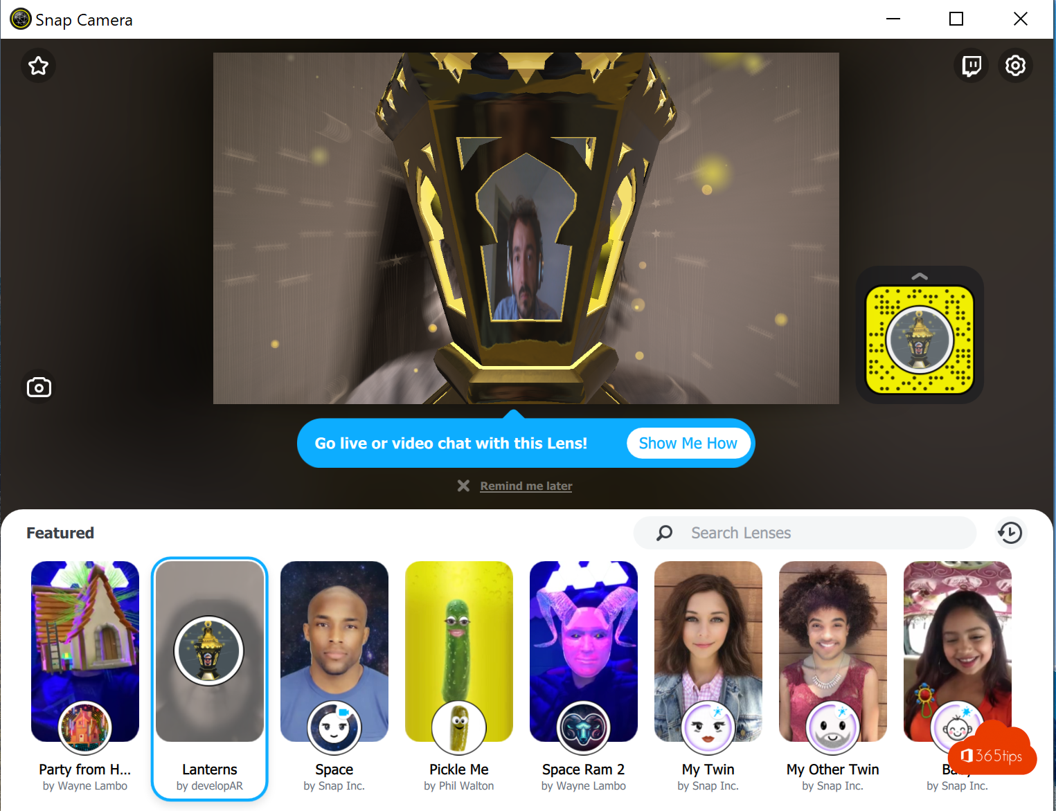 How to use Snapchat filters in Microsoft Teams