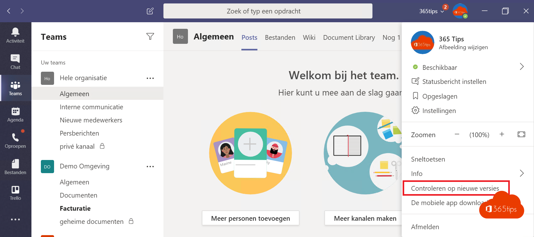 Hoe werkt het update mechanisme van Microsoft Teams?