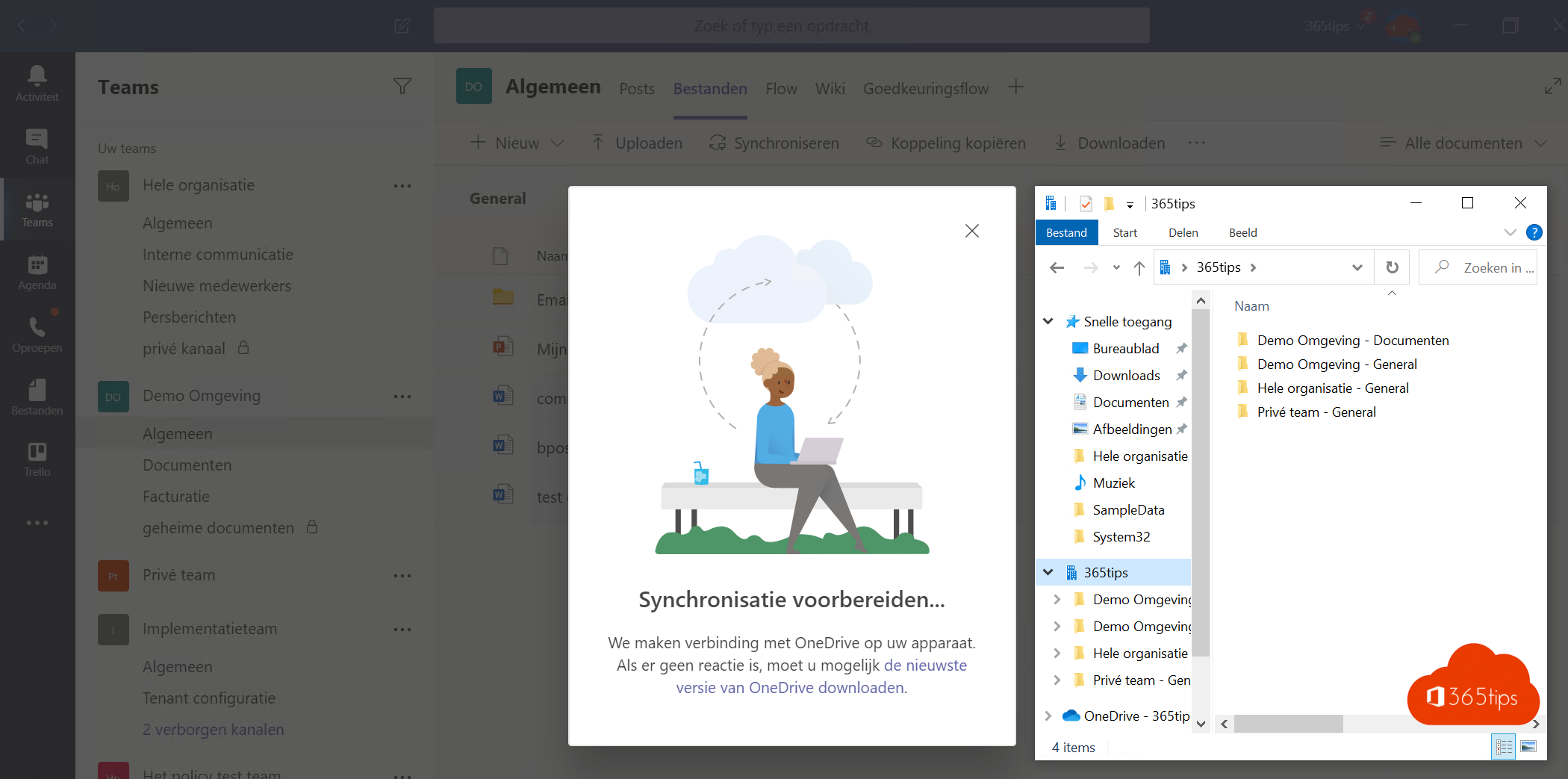 🖥️ How to sync Microsoft teams files with windows explorer?