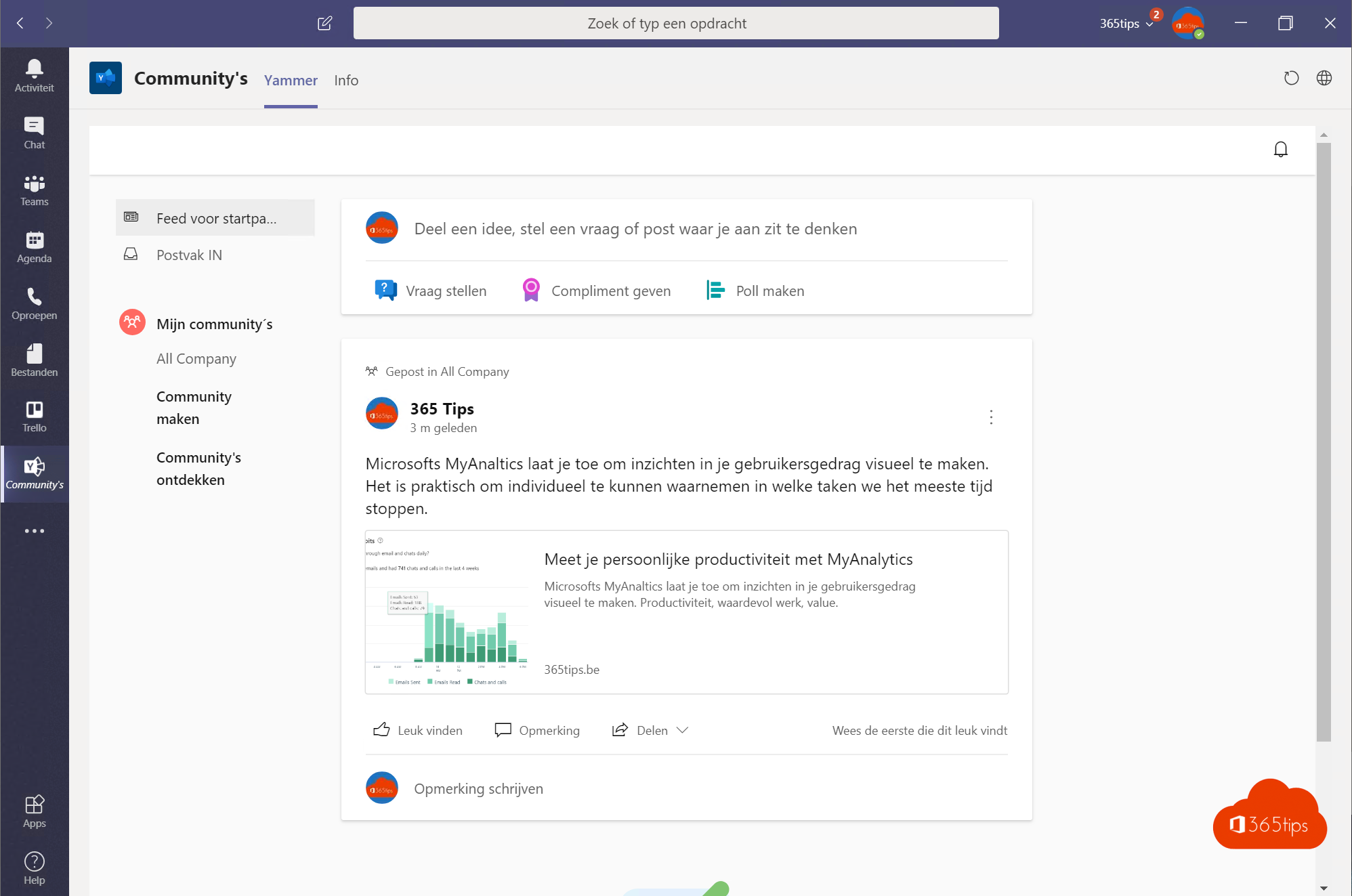 Brancher Yammer sur Microsoft Teams en 3 étapes !