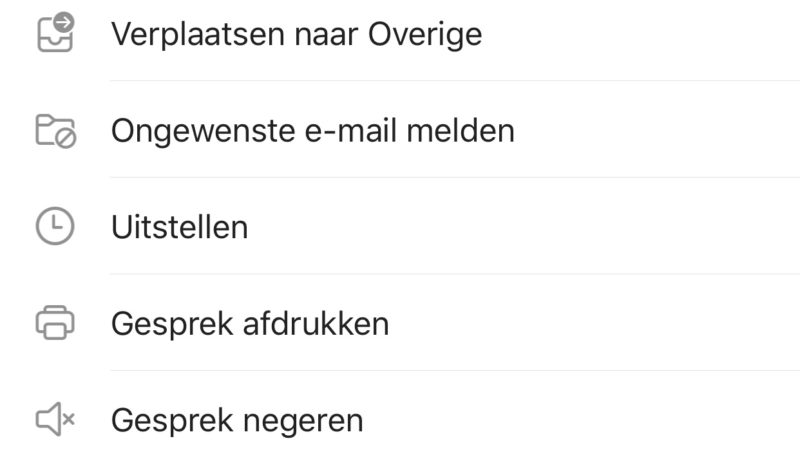 Spam melden op je smartphone met de vernieuwe Outlook App