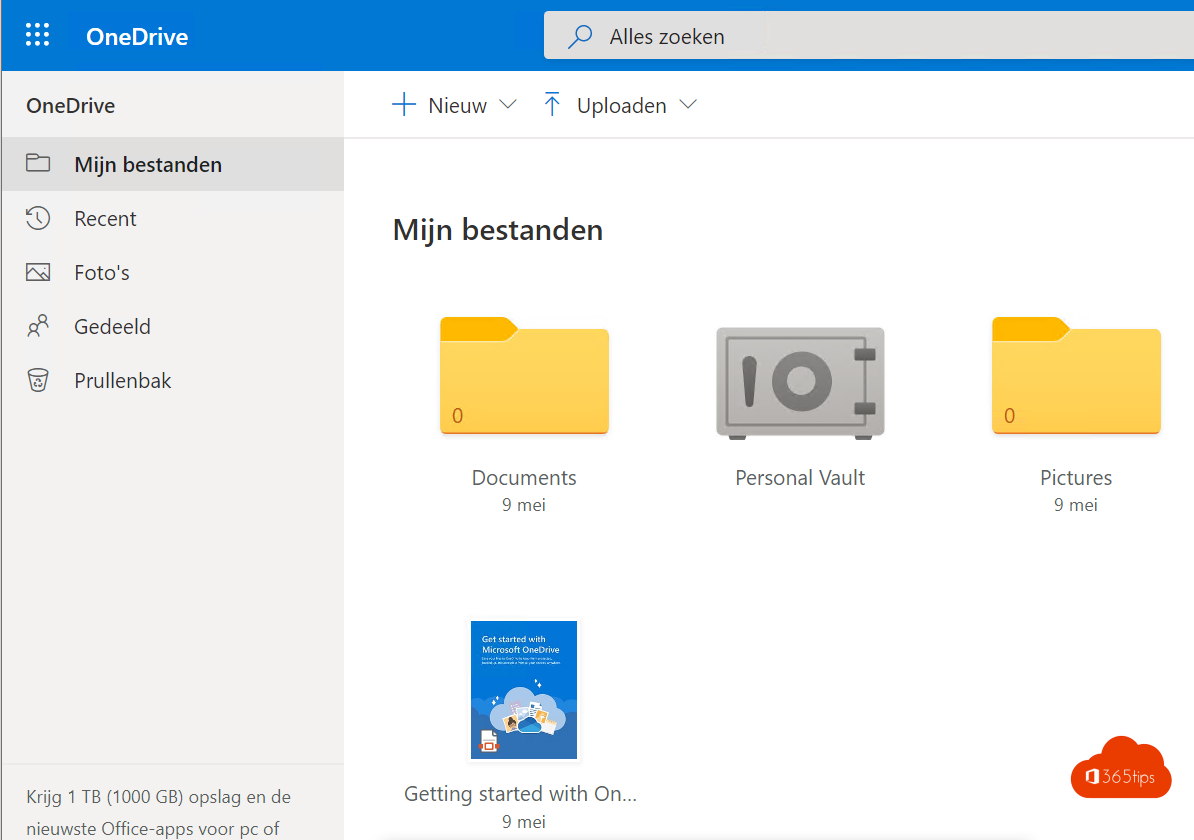 Grote bestanden veilig versturen met OneDrive for business