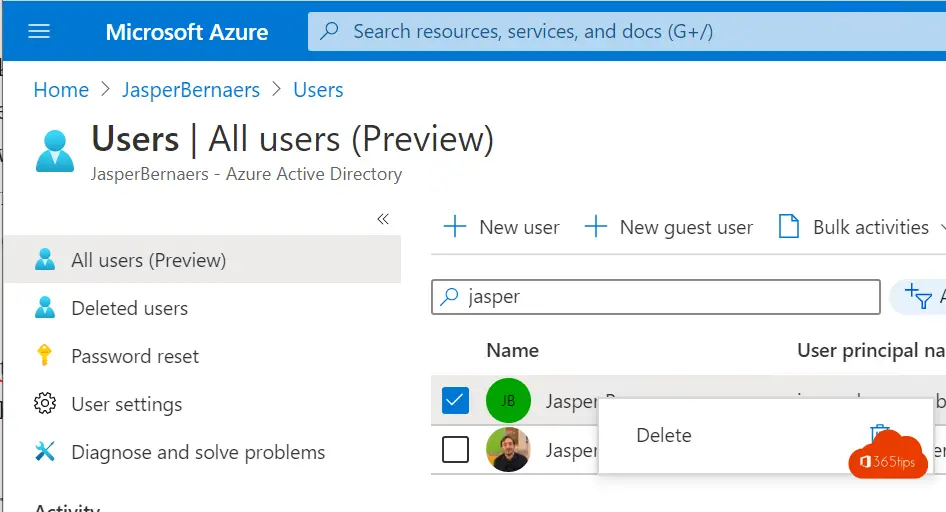 Delete guest user in SharePoint Online