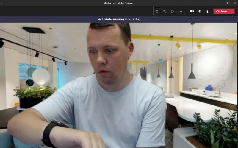 Microsoft Teams geeft meldingen wanneer de vergadering ten einde loopt
