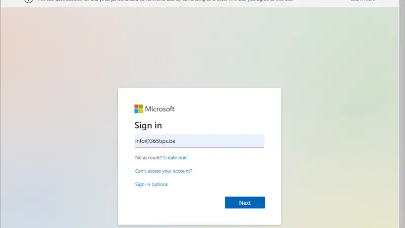 Hoe kan je in Microsoft 365 of het Azure Portaal inloggen?