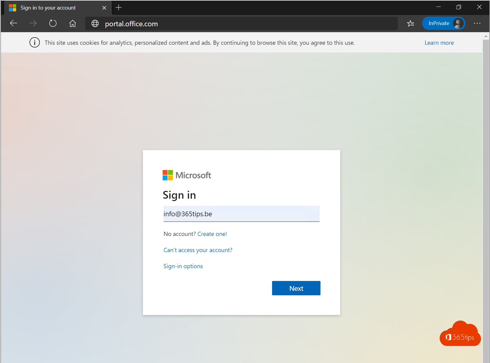 Wie können Sie sich bei Microsoft 365 oder dem Azure-Portal anmelden?