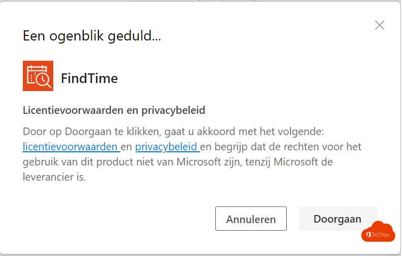 How to activate FindTime as a plug-in in Microsoft 365?