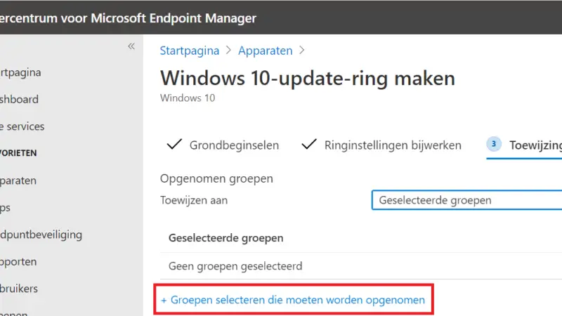 Windows insider ring testen met Microsoft Endpoint manager – Intune