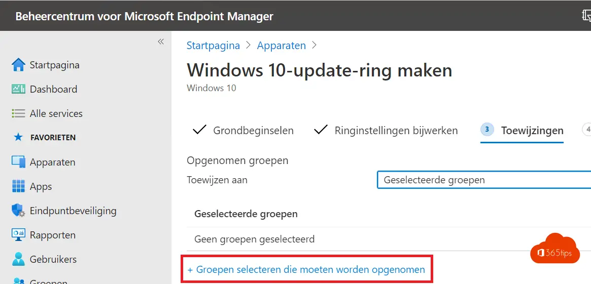 Windows Insider-Ring in Intune