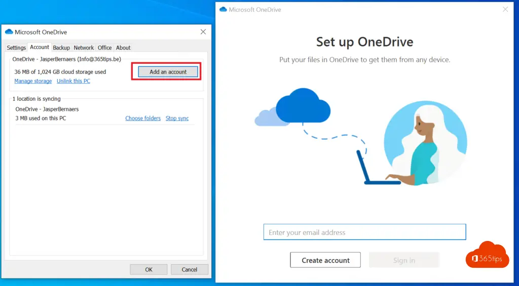 onedrive for business shared folder sync mac