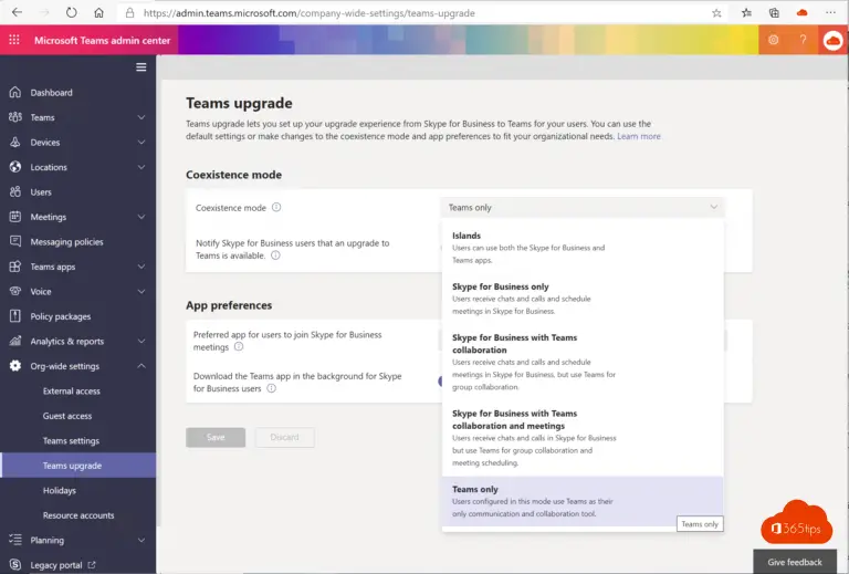 microsoft teams skype for business integration