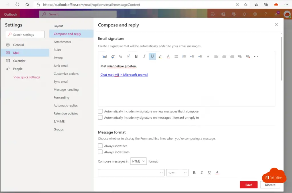 how to make signature in outlook