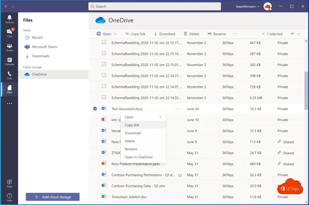 office 365 onedrive for business how to share