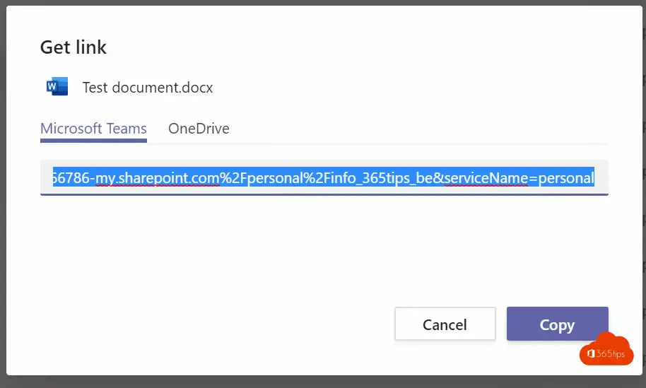 microsoft onedrive for business library url