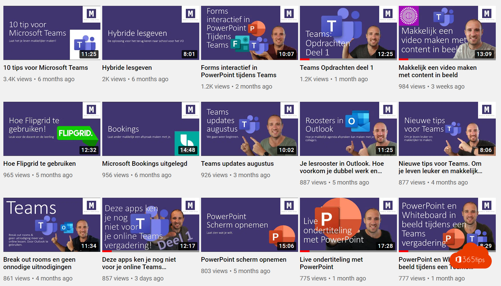 Modern Education on YouTube - Teaching via Microsoft Teams