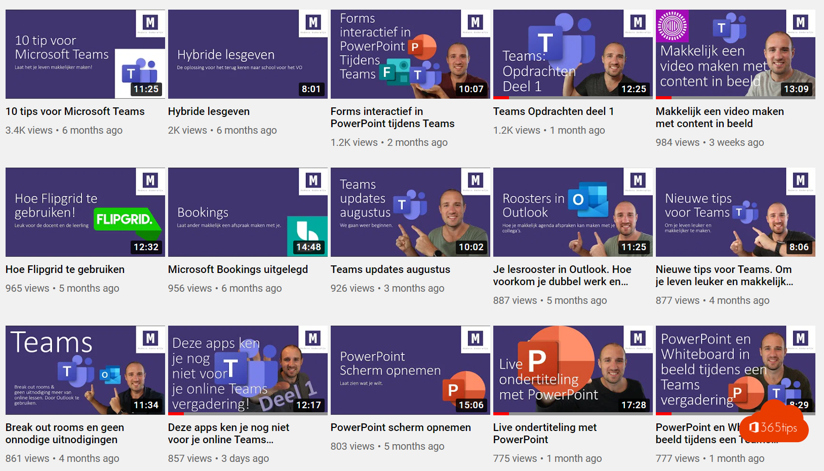 Modern Education on YouTube - L'enseignement via Microsoft Teams