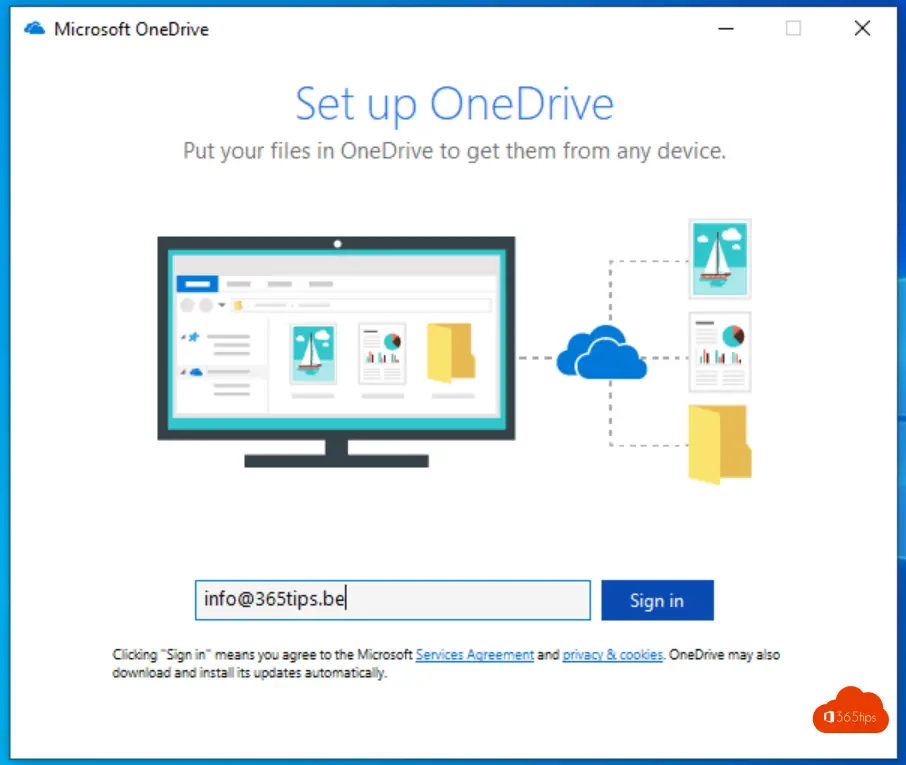 Aanmelden en starten met OneDrive for Business – Quickstart