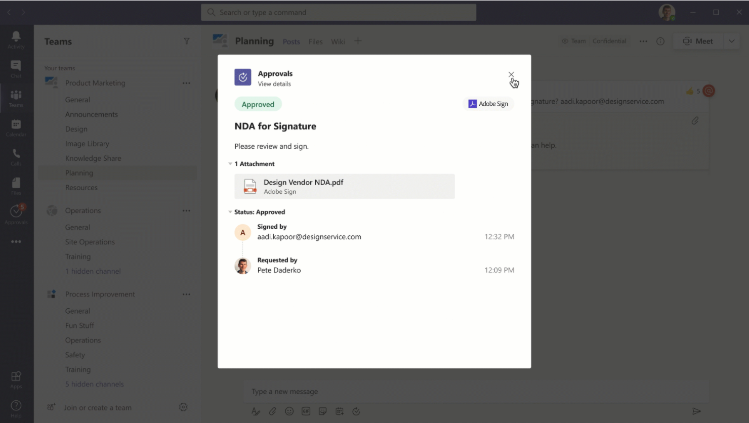 Krijg sneller resultaten met goedkeuringen in Microsoft Teams (Approvals)