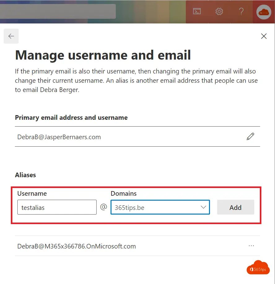 📙 Tutorial: Adding Email alias in Office 365, Exchange or Active-Directory