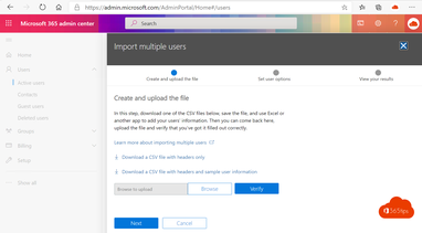 Cómo importar usuarios e invitados en CSV en Office 365 o Azure AD?