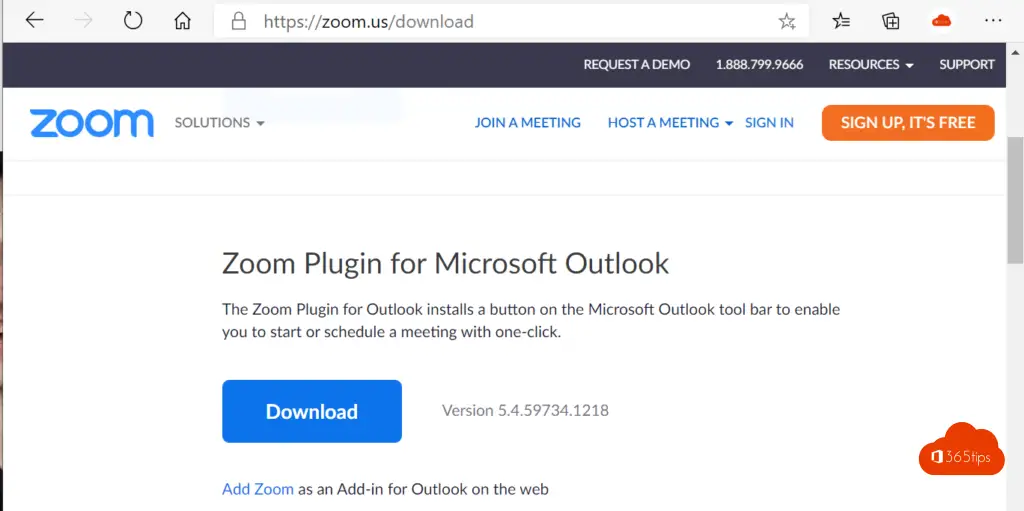 Zoom Plugin for Microsoft Outlook installation