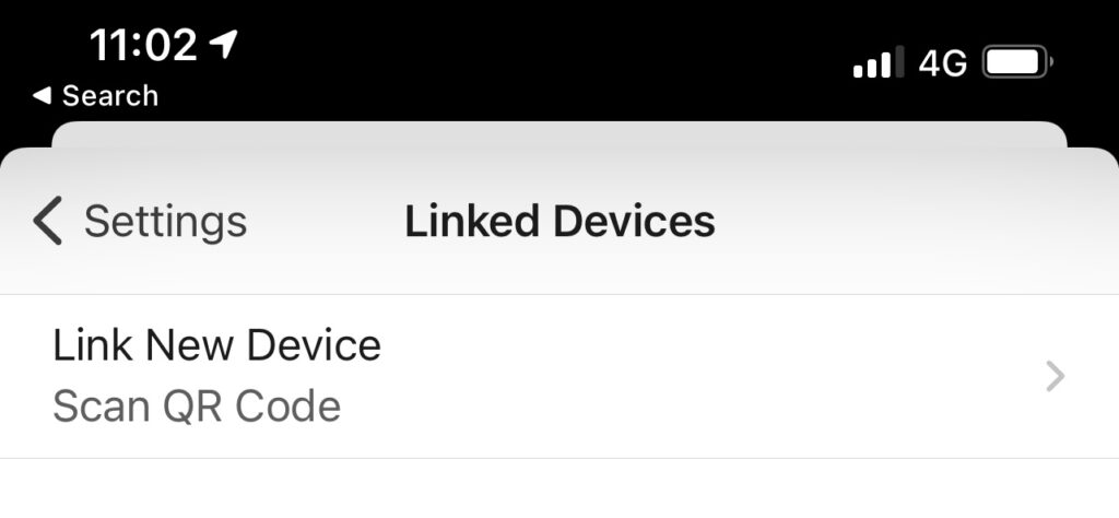 Link new device Signal