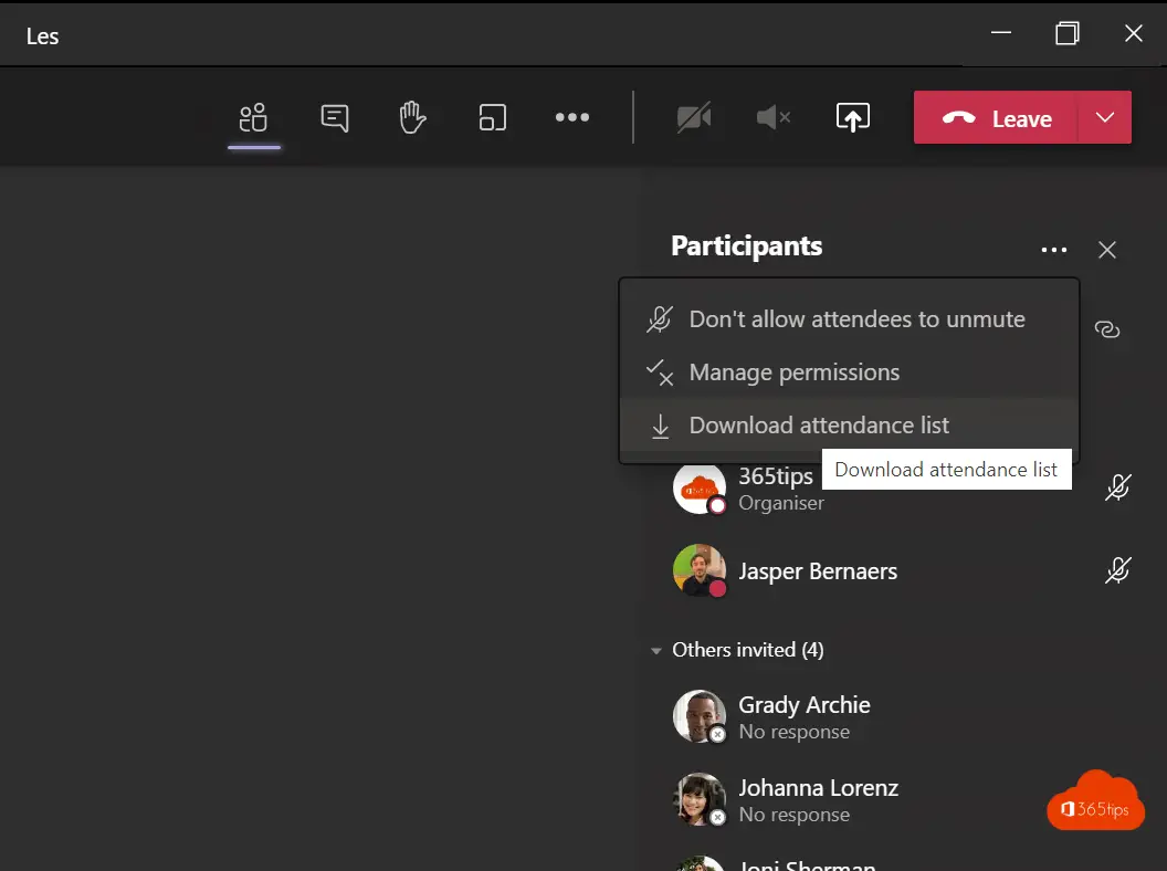 Track presences (attendance) in Microsoft Teams 💻