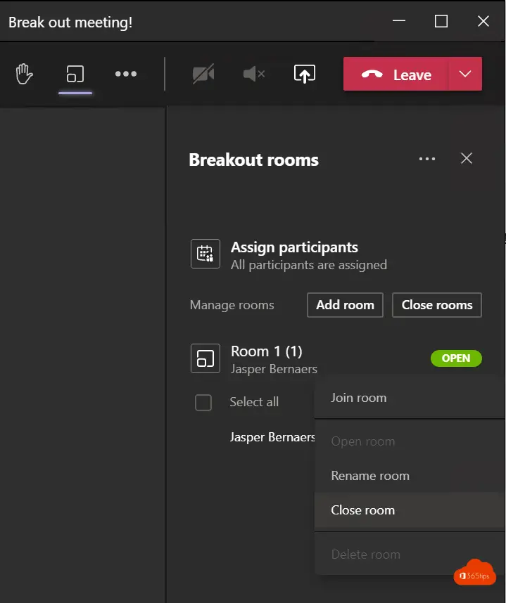 how do breakout rooms work in microsoft teams