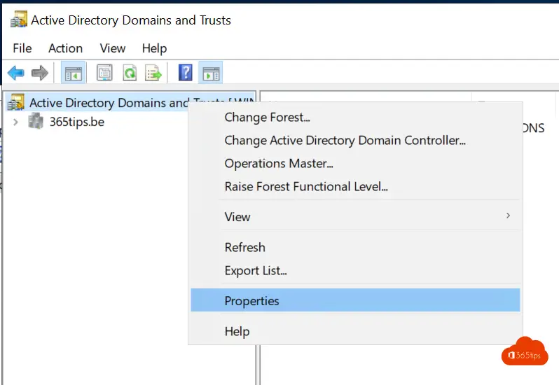 Hinzufügen einer Active Directory (AD)-Domäne - Domänen und Trusts