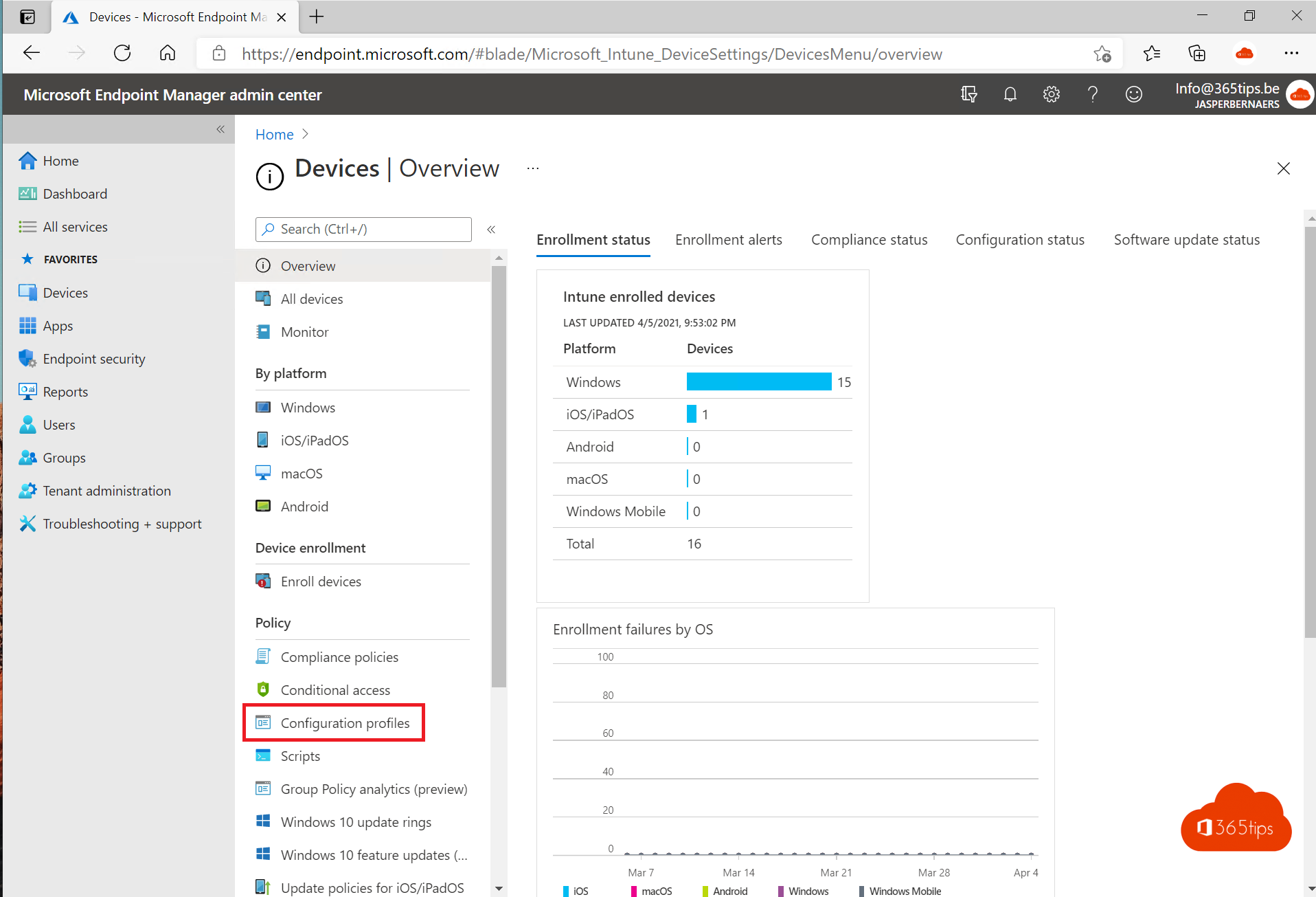 🔒 Set background and digest screen in Microsoft Endpoint manager