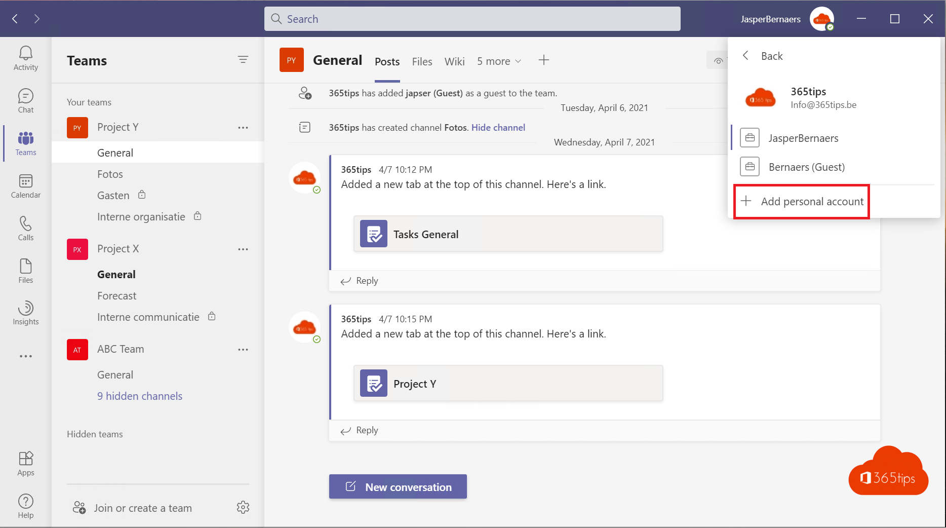 Hoe meerdere accounts gebruiken in Microsoft Teams op één computer?