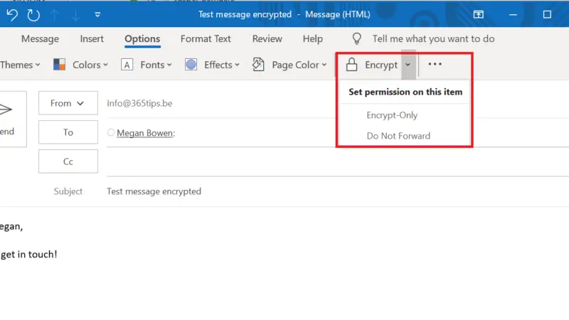 Hoe e-mails met een wachtwoord beveiligen in Microsoft 365 of Outlook?