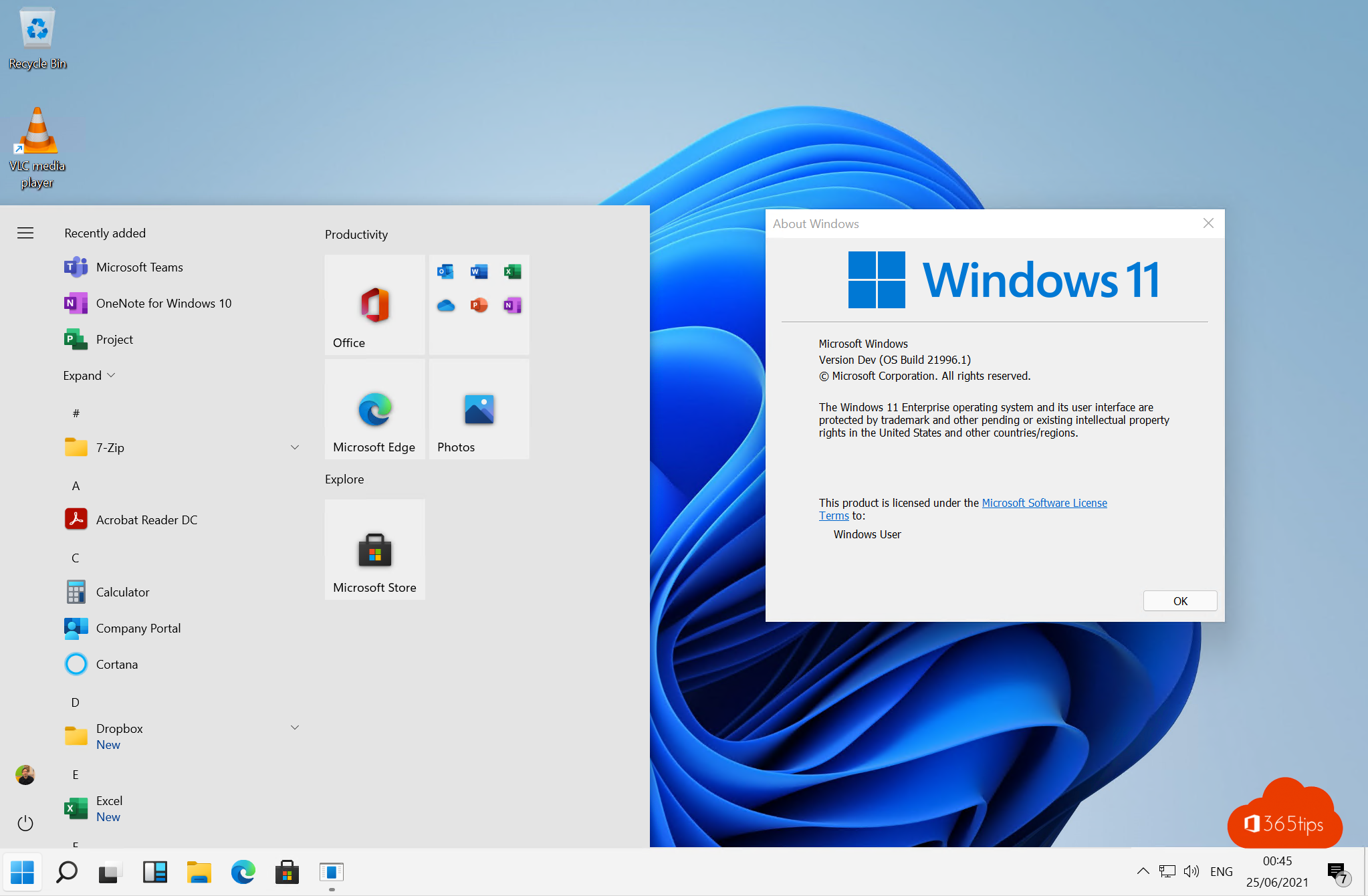 Astuce : Windows 11 Restaure le menu Démarrer à Windows 10