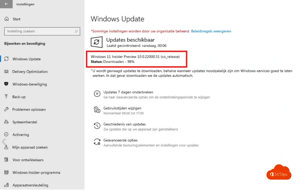 Windows 11 insider preview 10.0.22000.51