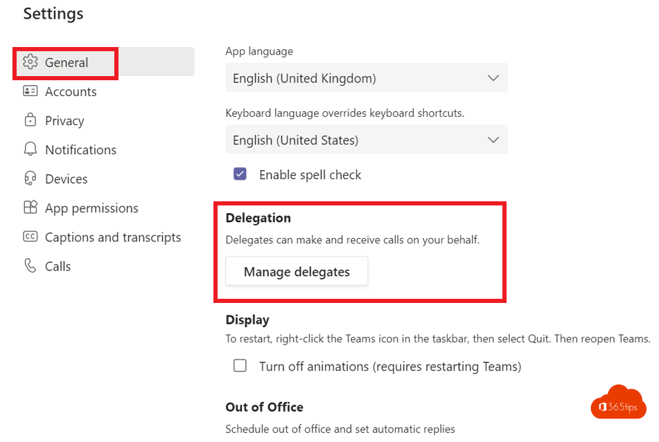 How to set up a Microsoft Teams delegate for phone calls?