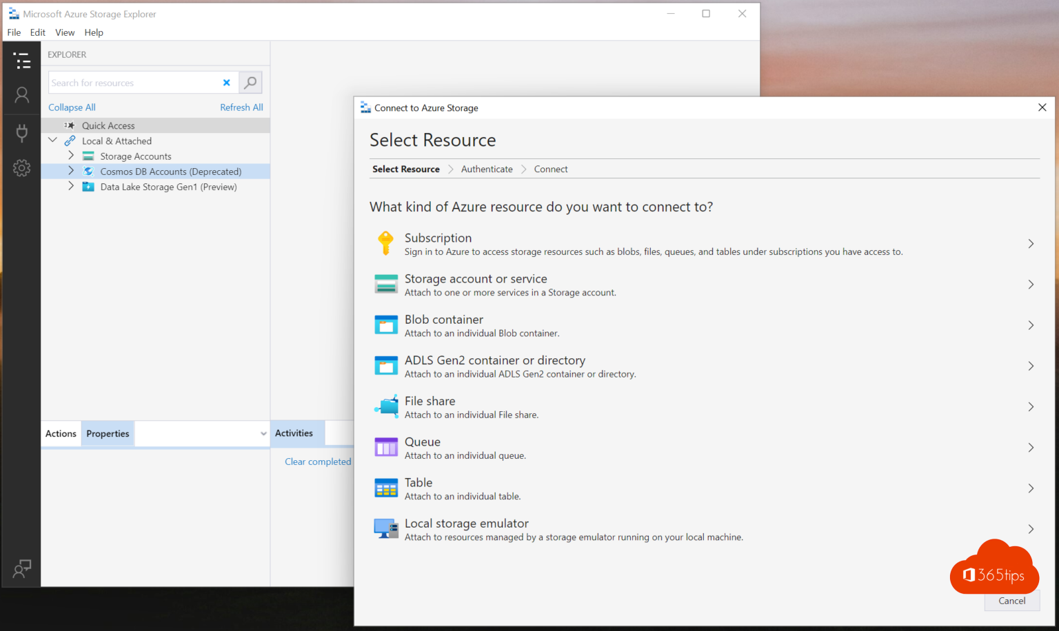 Tutorial How to download Microsoft Azure storage explorer.