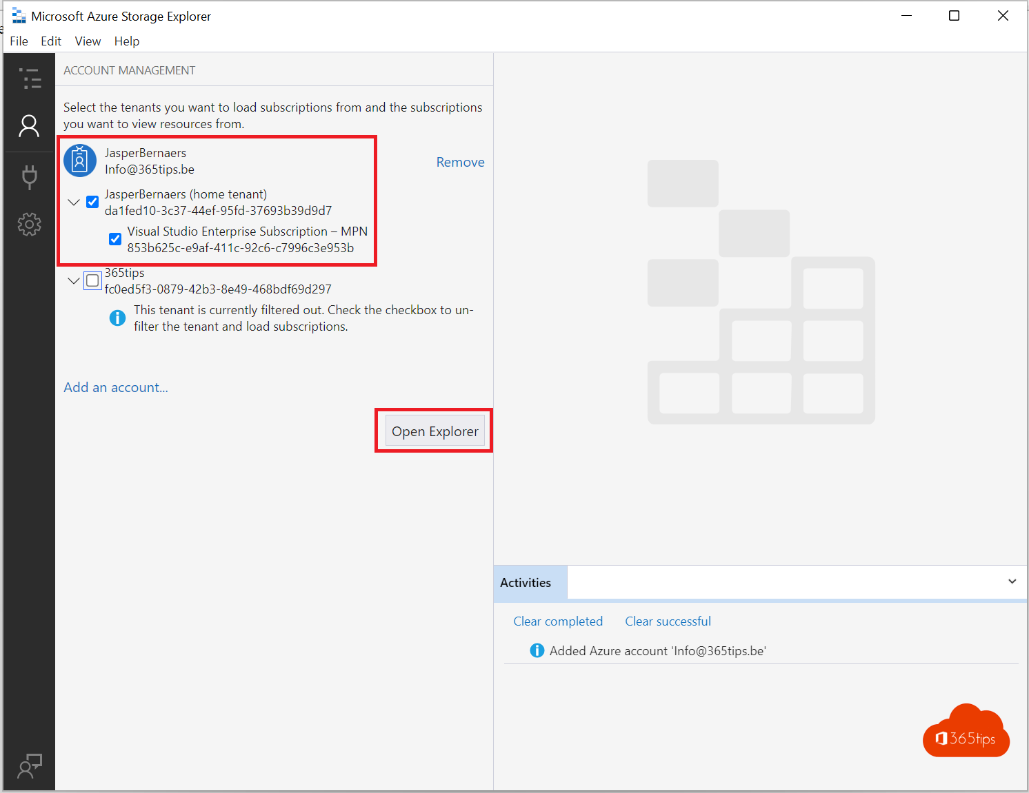 Tutorial: How to download Microsoft Azure storage explorer.