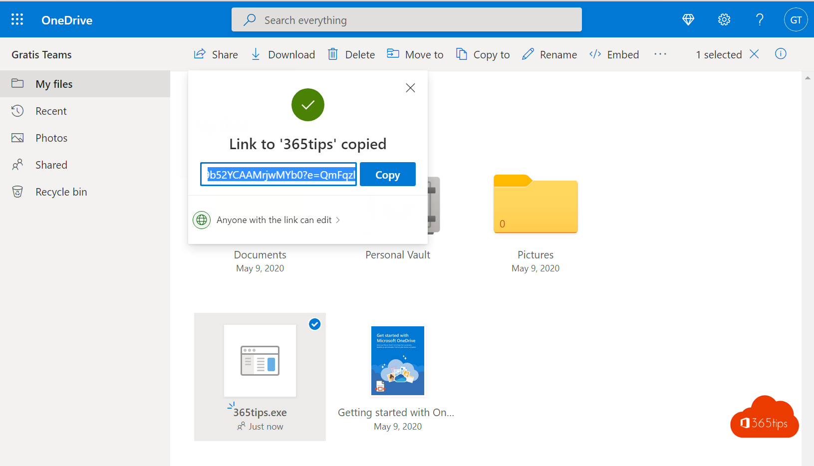 📁 Hoe op een veilige manier grote bestanden delen en verzenden via OneDrive for Business?