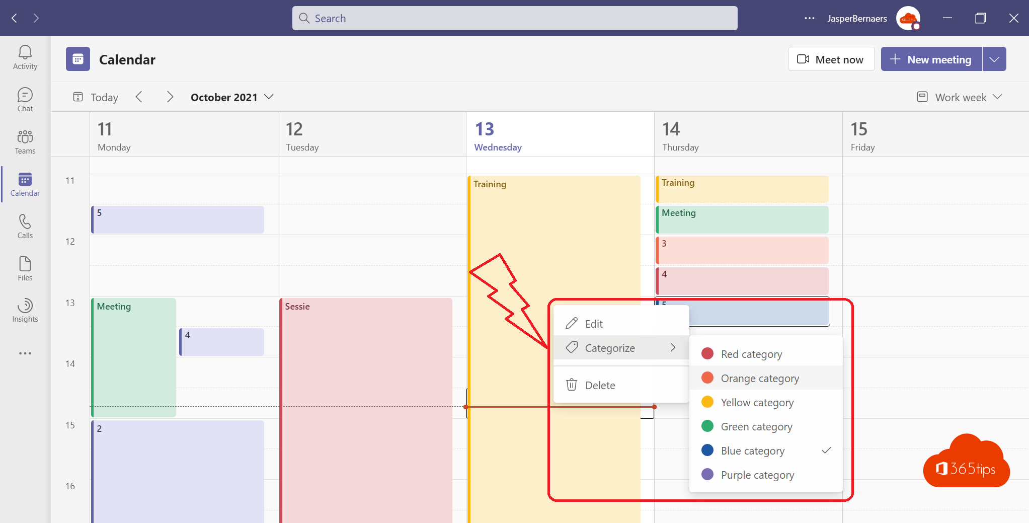 how-to-use-categories-and-colour-codes-in-microsoft-teams-calendar