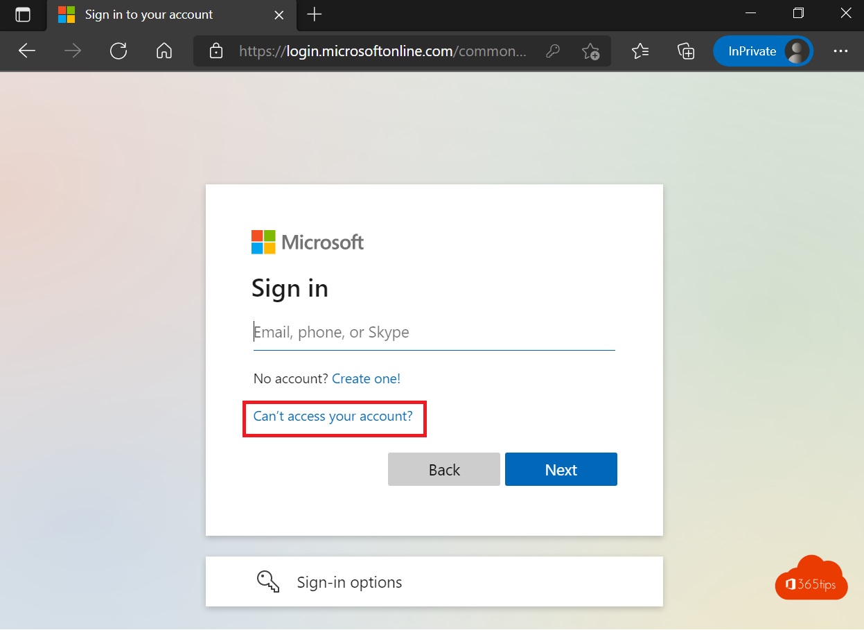 How can you reset or change your password in Microsoft Office 365?