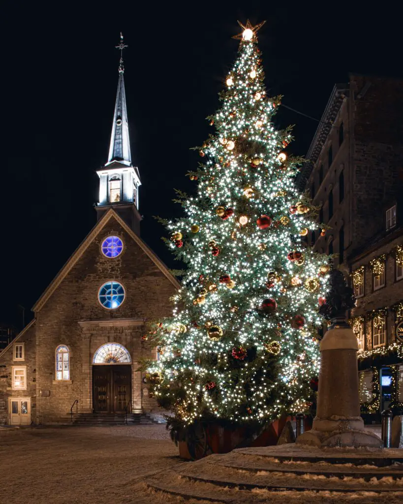 Church Christmas tree Christmas